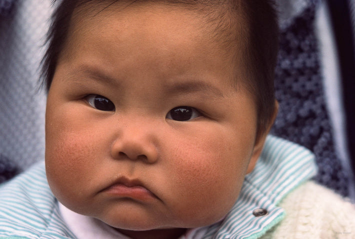 Close-up Wide Faced Child, Tokyo