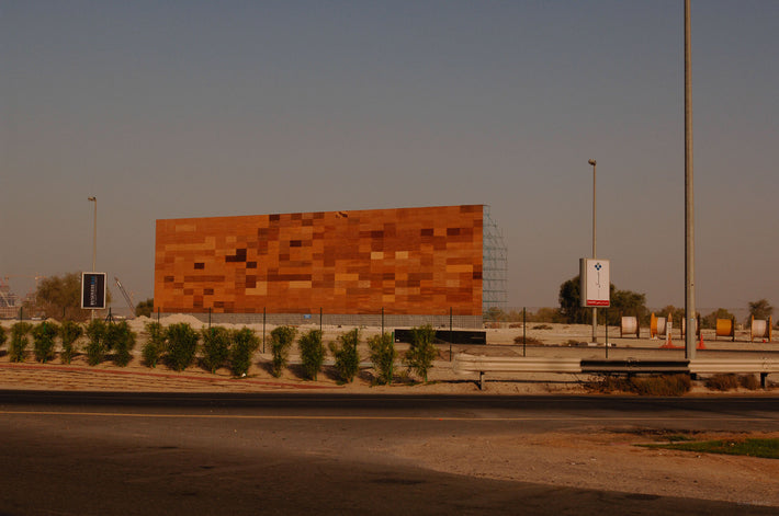 Front of Huge Billboard, Dubai