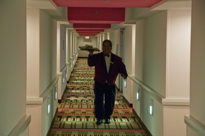 Waiter in Hallway, Las Vegas