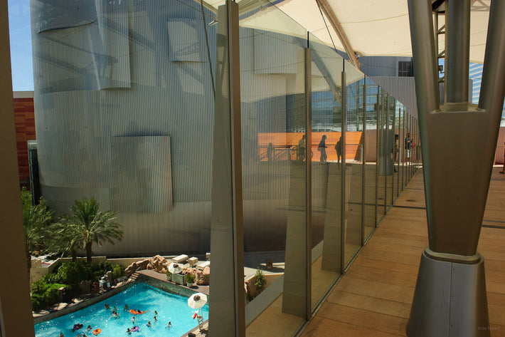 Pool, Orange Wall, Las Vegas