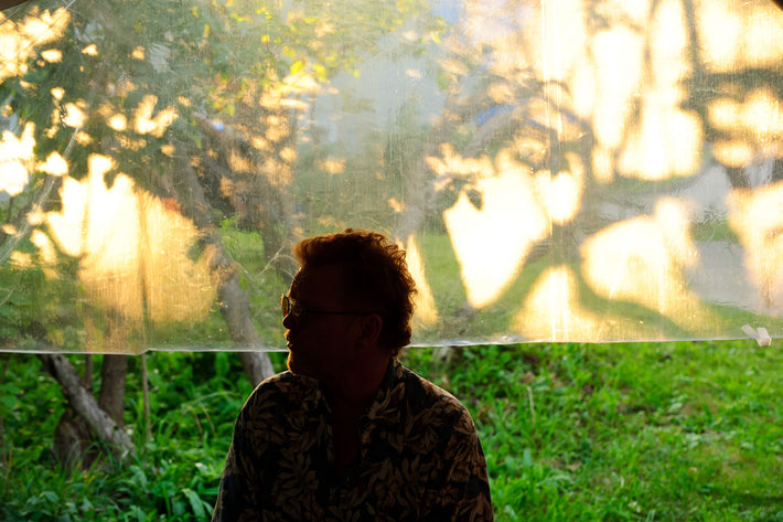 Silhouette, Profile of Man, Plastic, Green, Maine