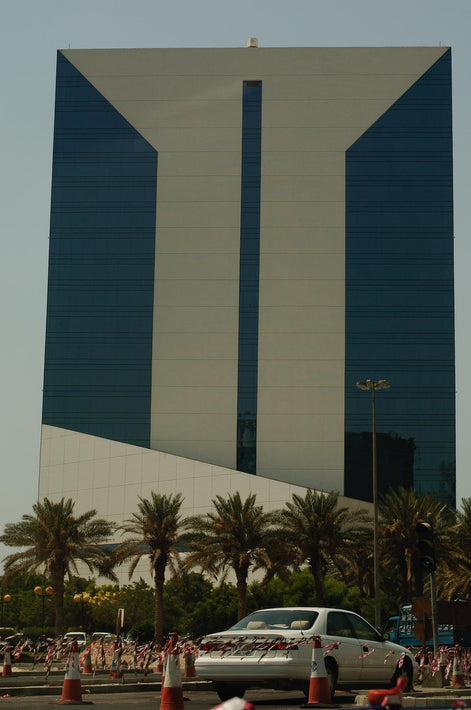 Building with Trees, Car, Dubai