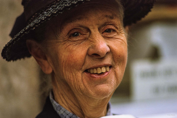 Smiling Face, Older Lady, London