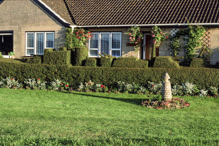 Lawn with Battleship, England