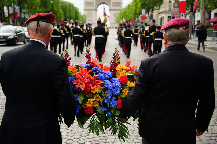 Back View with Flowers, Paris