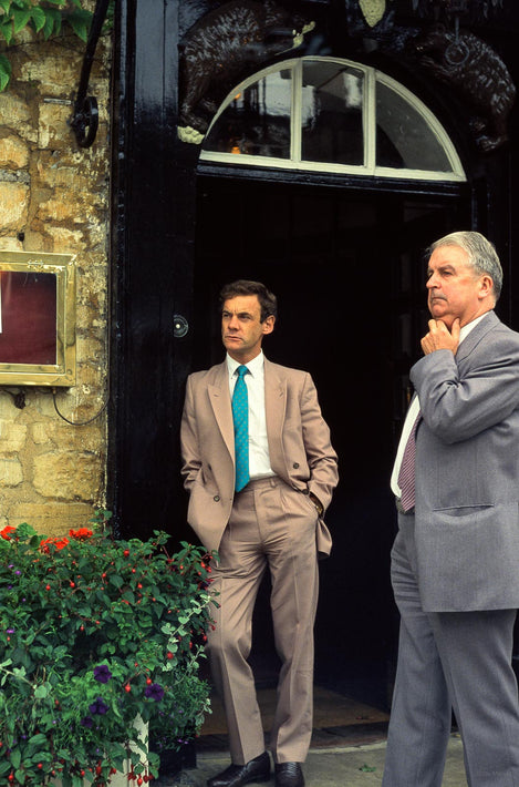 Two Men in Doorway, England