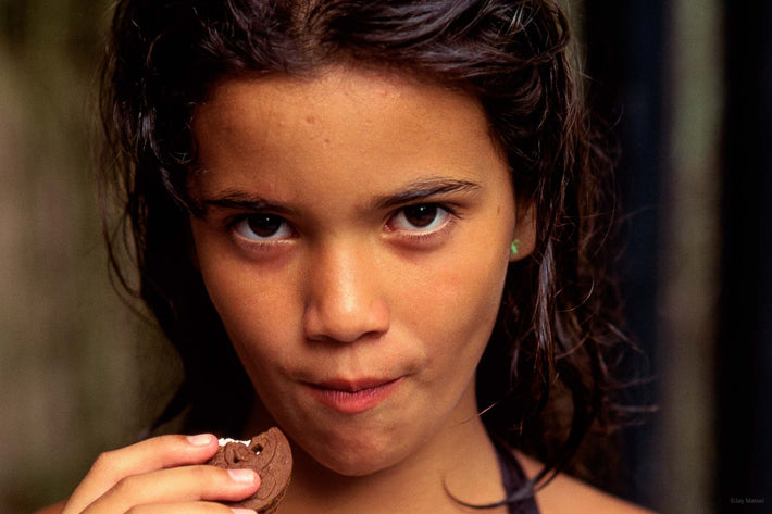 Eleven Year Old Girl with Cookie, Rio de Janeiro