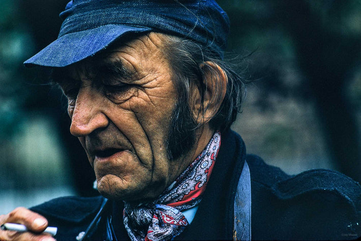 Man with Blue Cap, Cigarette, London