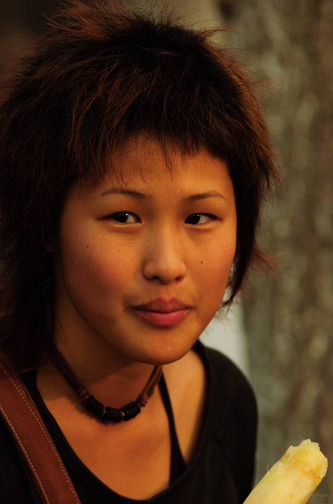 Young Woman in Black Dress, Shanghai