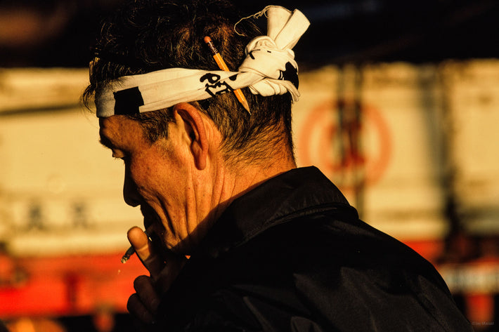 Man in Headband with Pencil, Tokyo