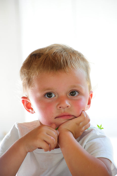 Closeup Child Staring at Me, Maine